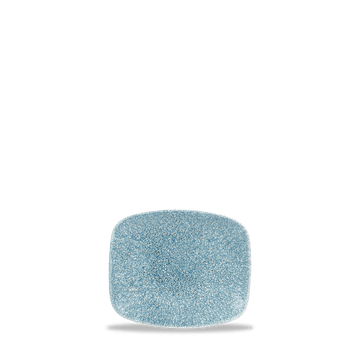 Raku Topaz Blue Chefs' Oblong Plate 15.4 x 12.6cm